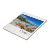 プラスリンセーシェルズアイランドアンセラツィオビーチギフト タイル (側面)