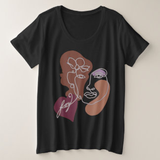 プラス大きな女性の喜びシャツ プラスサイズTシャツ
