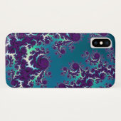 プラス抽象的な青緑の紫色のフラクタルのiPhone 6 Case-Mate iPhoneケース (裏面(横))