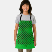 プラス緑の黒パタミニマルーン エプロン (インサイチュ)