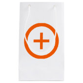 プラス記号とシンボルの追加抱き枕 スモールペーパーバッグ (正面)