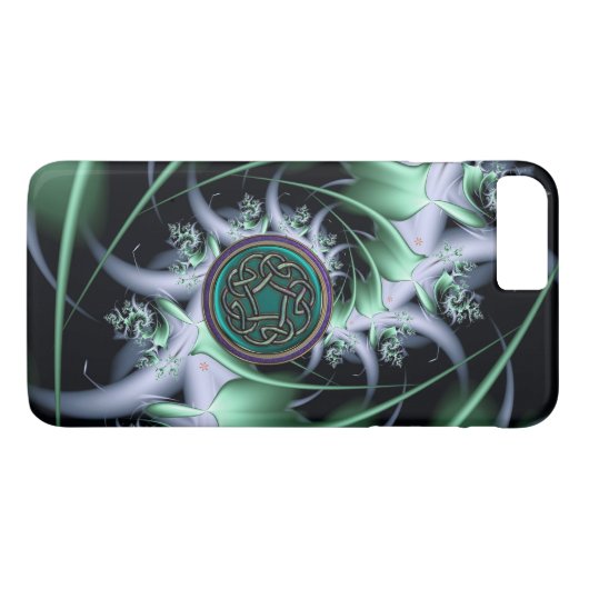 プラスiPhone 7のためのケルト結び目模様のフラクタルデザイン Case-Mate iPhoneケース (裏面(横))