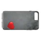 プラスiPhone 7堅い-ハート Case-Mate iPhoneケース (裏面(横))