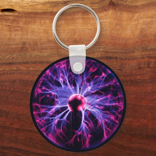 プラズマから呼び出される紫の電気 キーホルダー (正面)