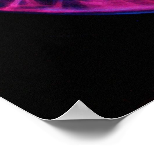 プラズマから呼び出される紫の電気 ポスター (角)