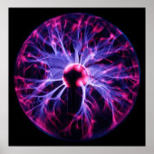 プラズマから呼び出される紫の電気 ポスター (正面)