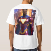 プラズマパワー:汗シャツの中でヒーローを解放 Tシャツ (裏面)