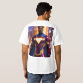 プラズマパワー:汗シャツの中でヒーローを解放 Tシャツ (裏面フル)