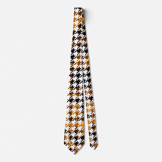 プラズマ千鳥格子のパターンタイの炎 ネクタイ (正面)