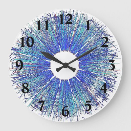 プラズマ破片 ラージ壁時計 (正面)