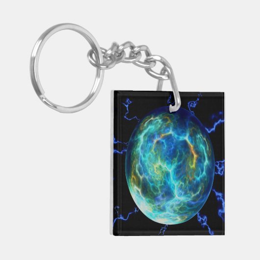 プラズマ電気 キーホルダー (正面左)