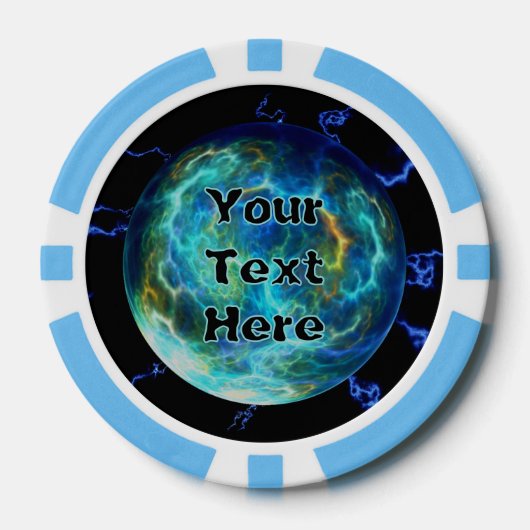 プラズマ電気 ポーカーチップ (正面)