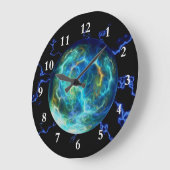 プラズマ電気 ラージ壁時計 (傾斜)