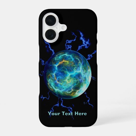 プラズマ電気 iPhone 16ケース (裏面)