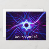 プラズマ マーゲン バー/バット ミッツヴァ 招待状 (正面/裏面)