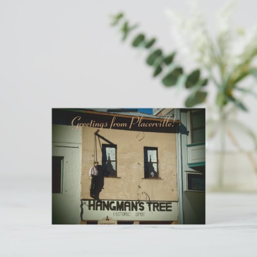 プラセぶら下がったルビルの男の古いハンガウンのはがき ポストカード (スタンド正面)