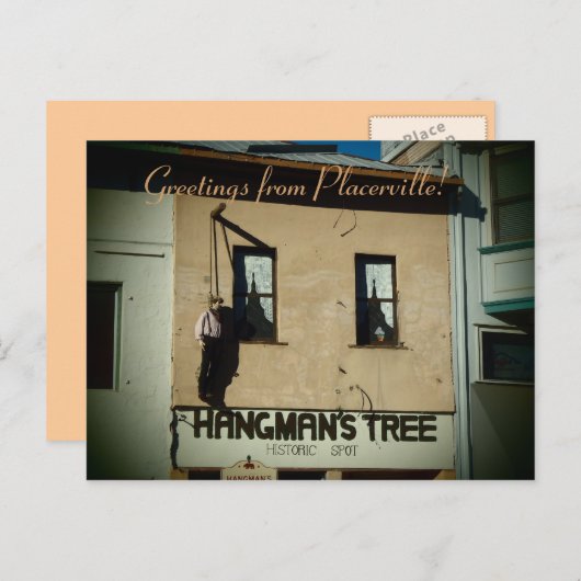 プラセぶら下がったルビルの男の古いハンガウンのはがき ポストカード (正面/裏面)