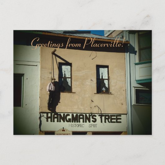 プラセぶら下がったルビルの男の古いハンガウンのはがき ポストカード (正面)