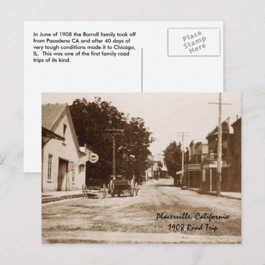 プラセビルCA 1908 ポストカード (正面/裏面)