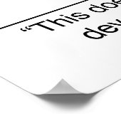 プラセボに免疫がある ポスター (角)