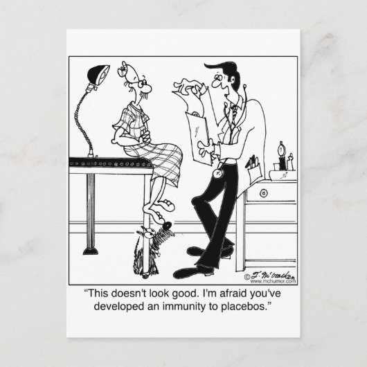 プラセボに免疫がある ポストカード (正面)