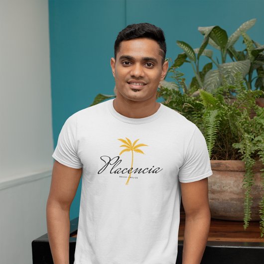 プラセンシアビーチベリーズミニマルヴィンテージスタイル Tシャツ