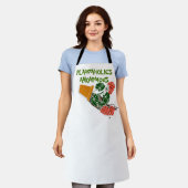 プラタホリック匿名の植物の恋人ガードナーユーモア エプロン (着用した状態)