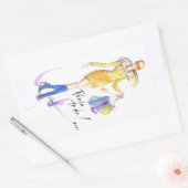 プラダ・タ・ダ! 長方形シール (封筒)