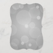 プラチエレガントナグレーとブラック結婚のディナー メニュー (裏面)