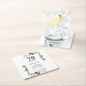 プラチエレガントナフローラ70結婚周年 スクエアペーパーコースター (インサイチュ)