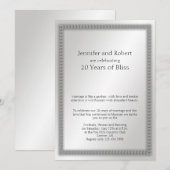 プラチナの葉 20周年記念 招待状 (正面/裏面)