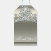 プラチナアイボリープリンセスハートティアラバースデーパーティー ギフトタグ (裏面)