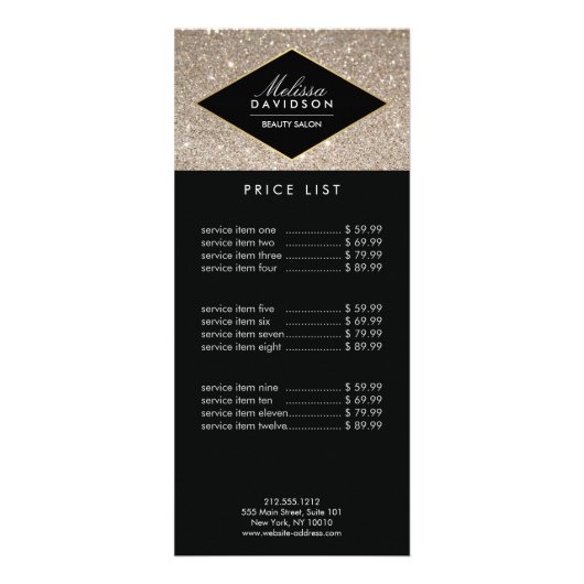 プラチナグリッター及びグラマー美しい ラックカード (正面)