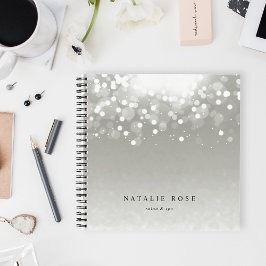 プラチナグローパーソナライズされた ノートブック
