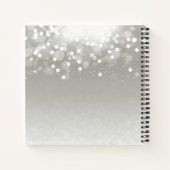 プラチナグローパーソナライズされた ノートブック (裏面)