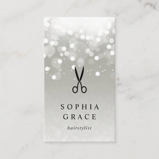 プラチナグローヘアスタイリスト 名刺 (正面)