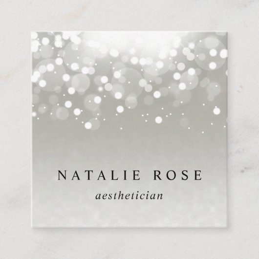 プラチナグロー スクエア名刺 (正面)