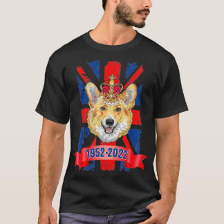 プラチナジュビの女性コーギ恋人のためのユニオンアイディア Tシャツ