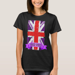 プラチナジュビリーの女性用ユニオンジャックアイディア Tシャツ