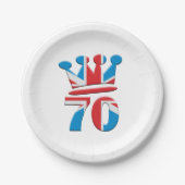 プラチナジュビリークイーンエリザベス70年 ペーパープレート (正面)