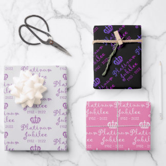 プラチナジュビリー君主制ラッピング紙シートセット ラッピングペーパーシート