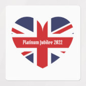 プラチナジュビリー2022 /イギリス国旗 ラベル (デザイン1)
