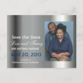 プラチナセーブ・ザ・デート案内はがき 案内ポストカード (正面)