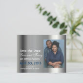 プラチナセーブ・ザ・デート案内はがき 案内ポストカード (スタンド正面)