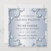 プラチナダイヤスタイリッシュンクラシックズフォーマル結婚ズ セーブザデート (正面)