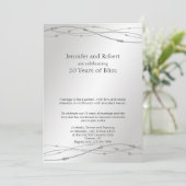 プラチナドット 20周年結婚記念日 招待状 (スタンド正面)