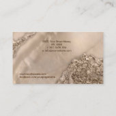 プラチナパール混合メディア抽象芸術 名刺 (裏面)