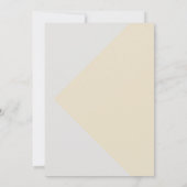 プラチナパール結婚式招待状と親 招待状 (裏面)