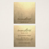 プラチナミニマリストイヤリングジュエリーディスプレイカード (正面&裏面)