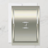 プラチナムアイボリープリンセスハートティアラスイート16パーティー 招待状 (裏面)